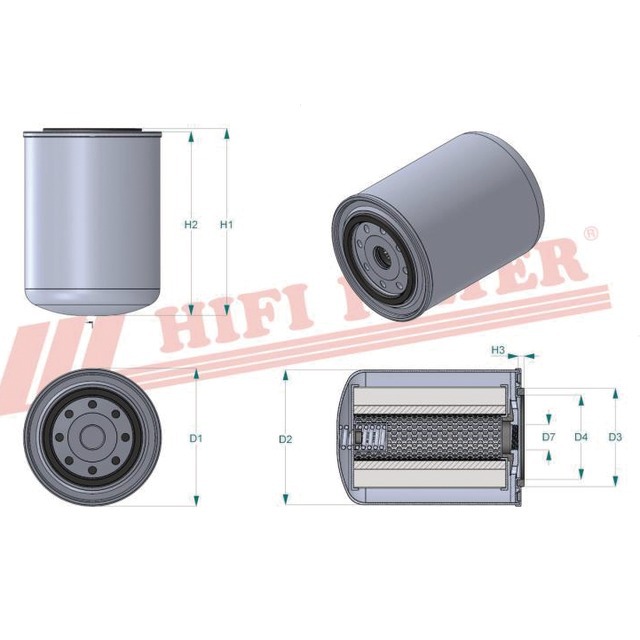 Filtre Hydraulique SH 59024 Hifi Filter référence fournisseur HIFSH59024